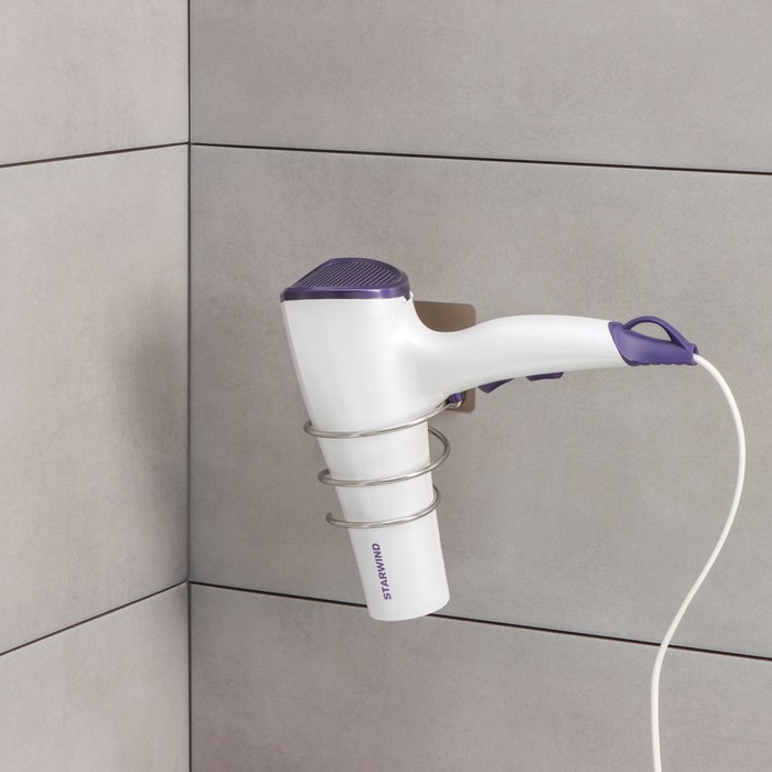 Держатель для фена Доляна, на липучке, 12,5&times;10&times;7,5 см