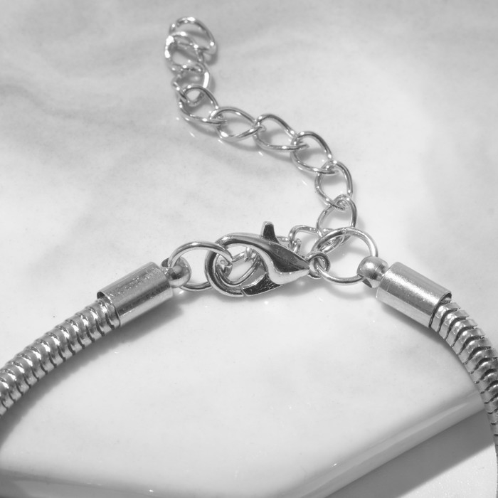 Браслет детский &laquo;Выбражулька&raquo; сердечки, подвеска МИКС, цветной в серебре