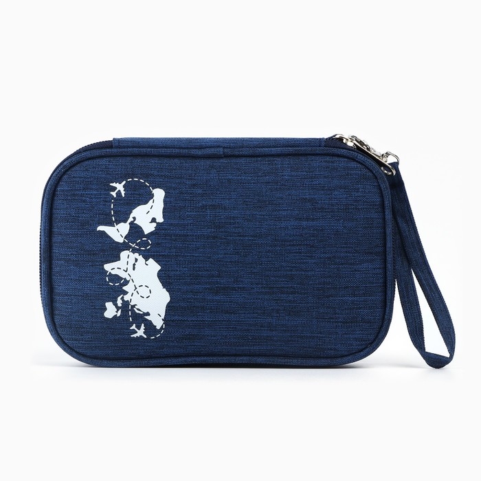 Органайзер для документов &laquo;Путешествие-всегда хорошая идея&raquo;, синий, 19 х 13 см.