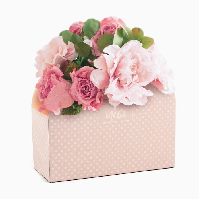 Коробка для цветов складная &laquo;Для тебя&raquo;, 17 &times; 13 &times; 7 см