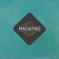 Тарелка - блюдо подстановочное &laquo;Эмеральд&raquo;, d=33 см, цвет зелёный с серебряной отводкой