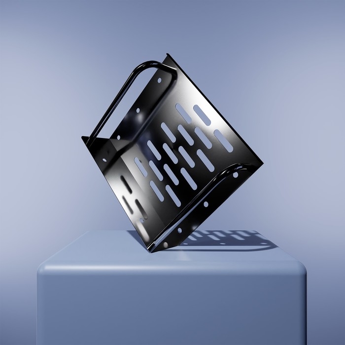 Мыльница настенная, 14,5&times;11,5&times;5 см, сталь