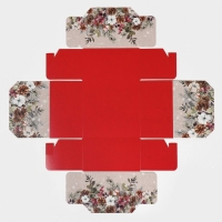 Коробка подарочная новогодняя складная &laquo;Новогодняя акварель&raquo;, 14 х 14 х 8 см, Новый год