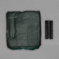 Сетка затеняющая, 5 &times; 2 м, плотность 80 г/м&sup2;, зелёная, в наборе 15 клипс