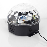 Световой прибор &laquo;Хрустальный шар&raquo; 17.5 см, динамик, свечение RGB, 220 В