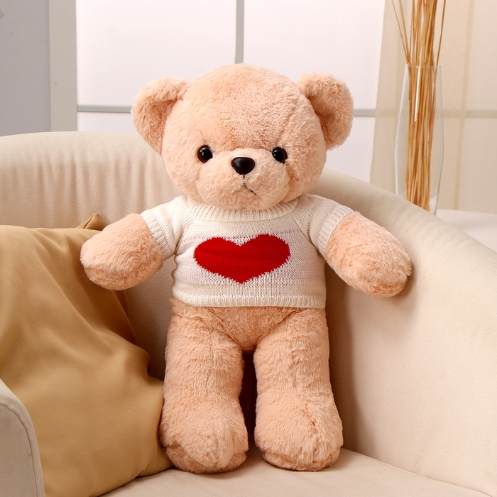 Мягкая игрушка &laquo;Медведь&raquo;, в белой кофте, 50 см