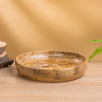 Блюдо &laquo;Пряник&raquo;, дерево манго, 25&times;25&times;5 см