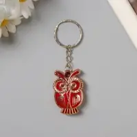 Брелок пластик под металл "Филин" МИКС 2,5х3,8 см