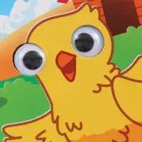 Набор картонных книг с глазками, 4 шт по 10 стр., Синий трактор