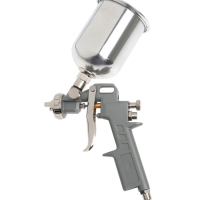 Краскораспылитель пневматический ТУНДРА, до 4 бар, сопло 1.5 мм, верхний бачок 0.6 л