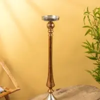 Подсвечник "Шоко" алюминий 16х16х72 см