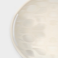 Фруктовница Доляна Sirenna, пластик, 20&times;22,5&times;5 см, белая