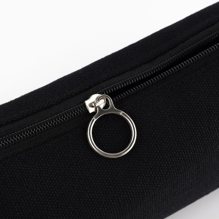 Пенал школьный текстильный No hard feelings, 18&times;6.5 см