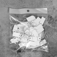 Ценник набор 100шт,1,3&times;2,6, цвет белый