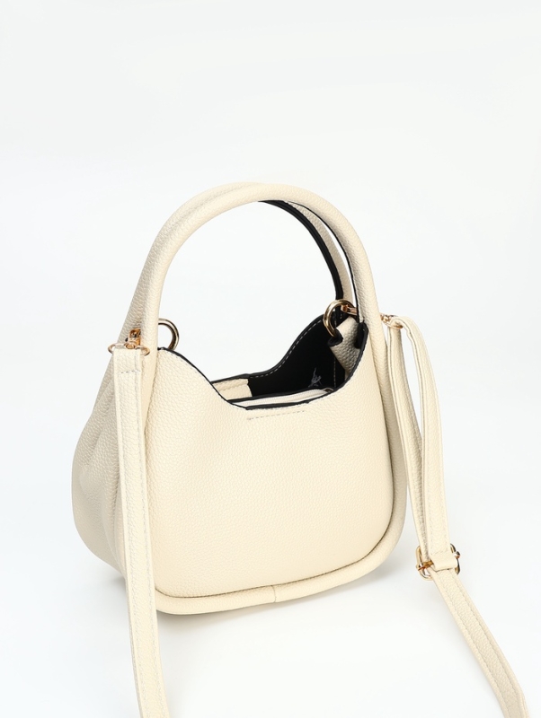 Сумка женская тоут на молнии, цвет белый