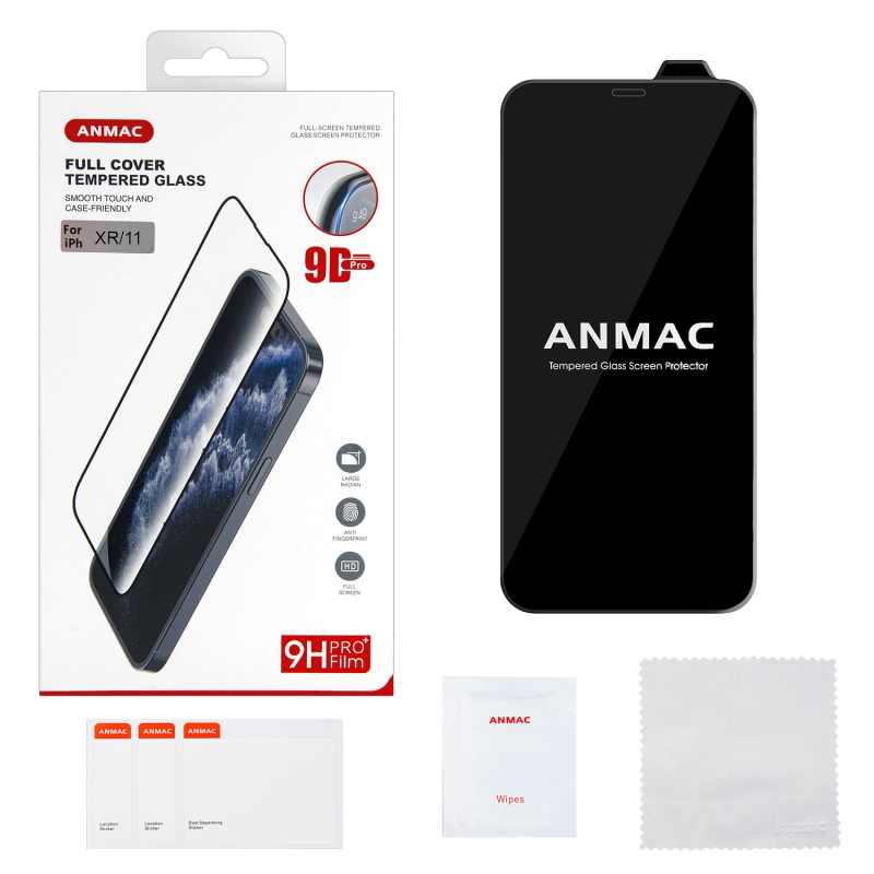 Защитное стекло iPh XR/11 9D ANMAC Арт.1137335
