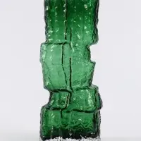 Ваза &laquo;Гоэтано&raquo;, 30&times;13 см, стекло, зелёная