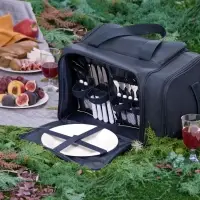 Набор для пикника Campello на 4 персоны, темно-синий