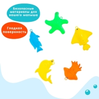 Рыбалка магнитная &laquo;Яркие рыбки&raquo;, 1 удочка, 5 рыбок, цвет МИКС