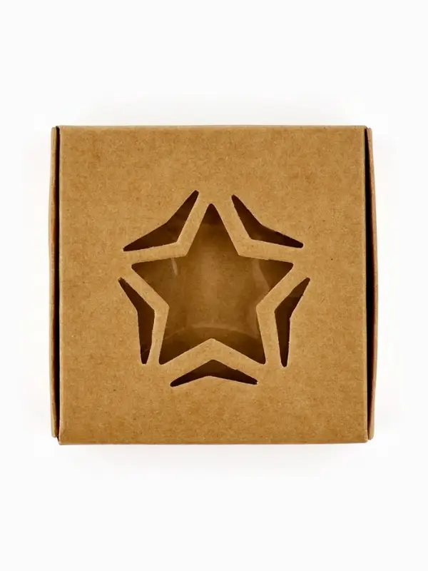 Коробка под бижутерию с окном &laquo;Звезда&raquo;, 7.5 х 7.5 х 3 см