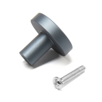 Ручка-кнопка CAPPIO PK325, d=30 мм, цвет графит, 8 шт.