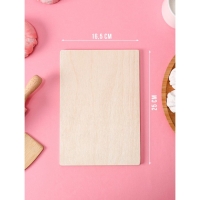 Доска разделочная деревянная Доляна &laquo;Правила дома&raquo;, 22,5&times;16&times;0,6 см