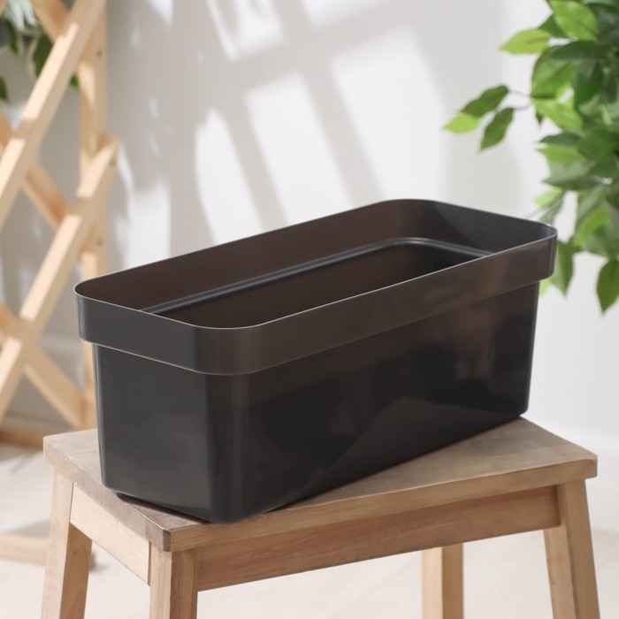 Ящик балконный для цветов &laquo;Эко&raquo;, 40 см, 8 л, цвет темный гранит