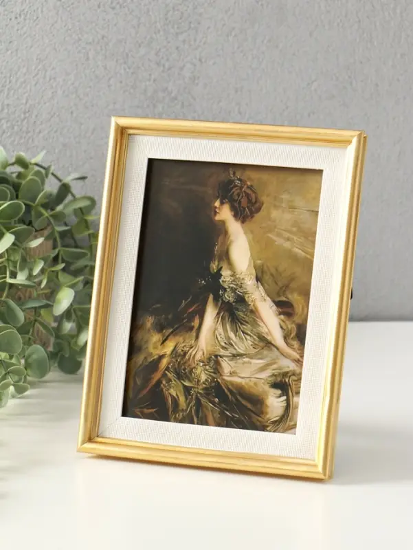 Фоторамка полистоун 13х18 см "Золотая классика" 21,5х16,5х2,5 см