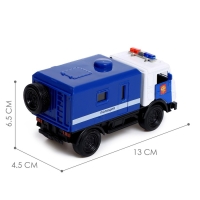 Грузовик металлический &laquo;КАМАЗ. Армия&raquo;, 1:52, инерционный, звуковые и световые эффекты, цвет синий