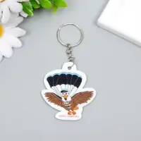 Брелок для ключей на кольце &laquo;Орёл-парашютист&raquo;, EVA, 5.5&times;5 см