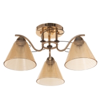 Люстра "Кольцо" 3х40Вт Е27 золото 48х48х24см