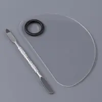 Набор д/нанесения макияжа 2 пред: палитра, кисть пластик/металл пакет QF