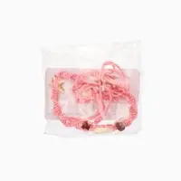 Браслет на ногу (анклет) "Пляжный" длина 18 см, цв. розовый