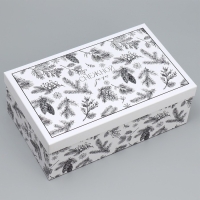 Набор новогодних подарочных коробок 15 в 1 &laquo;Счастья и любви&raquo;, 12 х 6.5 х 4 см - 46.5 х 30 х 17.5 см, Новый год