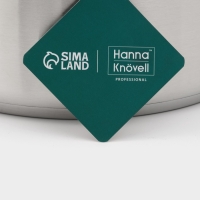 Ковш 6,3 л, d=24, h=14 см, с крышкой, толщина стенки 0,8 мм, индукция, две ручки