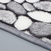 Набор ковриков для ванной и туалета Доляна &laquo;Галька&raquo;, 2 шт, 40&times;49 см, 50&times;80 см