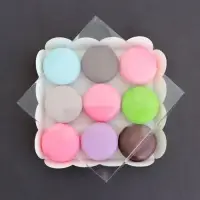 Коробка для печенья, белая, 15&times;15&times;3 см