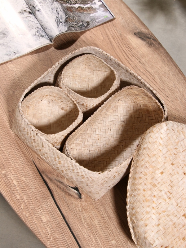 Набор плетеных корзин "Энди" 28.5х28.5х18.5 см