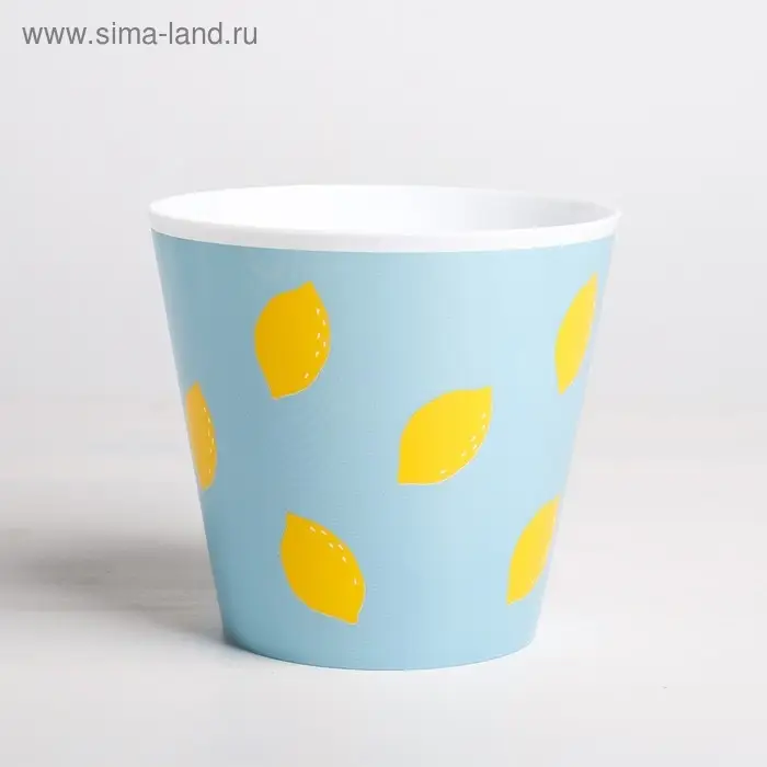 Набор кашпо для цветов 3 в 1 &laquo;Фрукты&raquo;, 0,8 л, 11 х 12 см