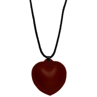 Портупея с кулоном &laquo;Сердечко&raquo; кожа, трансформер, коричневая, 150 см