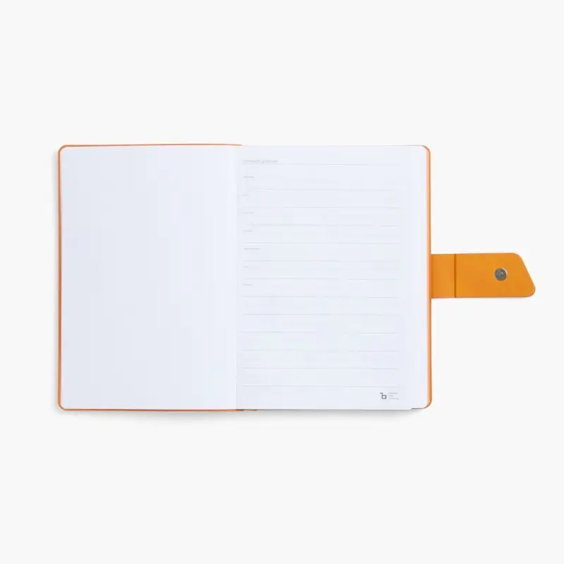 Ежедневник Boom, недатированный, черный с оранжевым