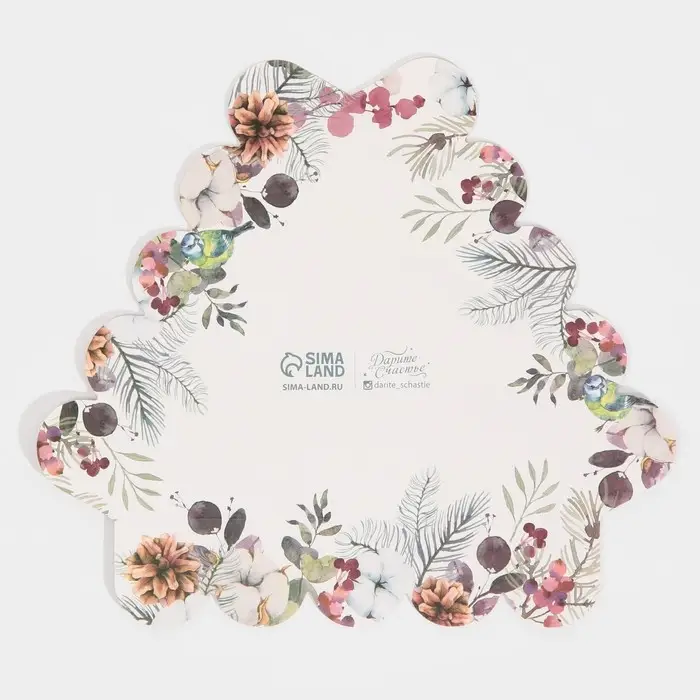 Коробка для кондитерских изделий с пластиковой крышкой &laquo;Акварель&raquo;, 18 х 18 х 4 см