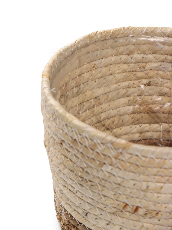 Кашпо "Элин" бежевое, 20х20х16см