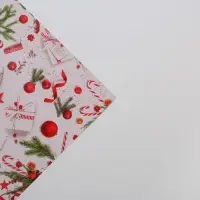 Упаковочная бумага на новый год &laquo;С Новым Годом&raquo;, 70 х 100 см, глянцевая