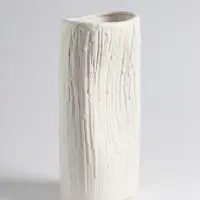 Ваза &laquo;Кристилис&raquo;, 24.5&times;12 см, керамика, белая