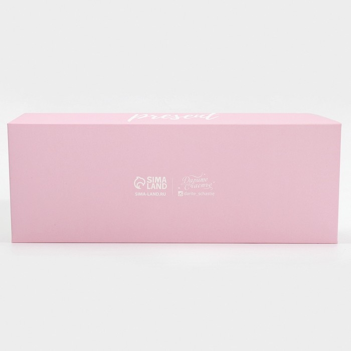 Кондитерская упаковка, коробка для кекса с PVC крышкой, Present, 30 х 8 х 11 см