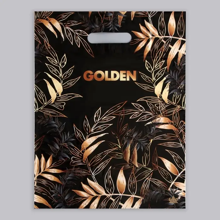 Пакет &laquo;Золотой лес&raquo;, полиэтиленовый, с вырубной ручкой, 40&times;31 см, 30 мкм