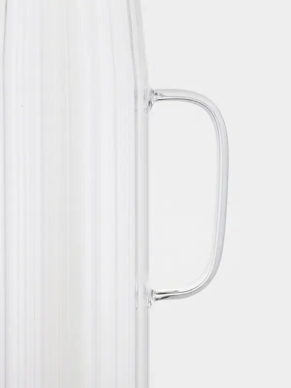 Кувшин "Эко.Дольки" 1500 мл, 9&times;14&times;28 см, с бамбуковой крышкой