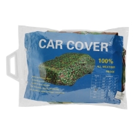 Тент автомобильный, водонепроницаемый, полиэстер, камуфляж хаки, размер XXL 572*178*119 см