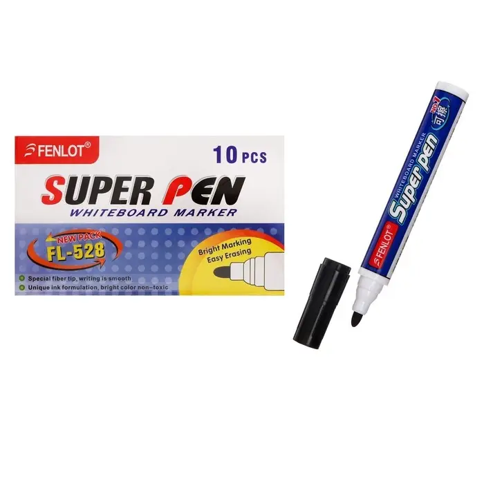 Маркер для доски, 3 мм, круг, чёрный